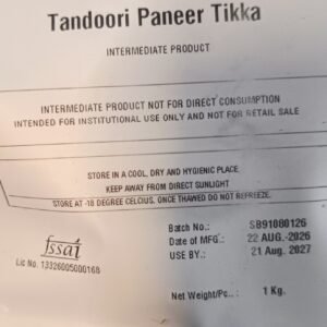 TANDOORI PANEER TIKKA [1 Kg]