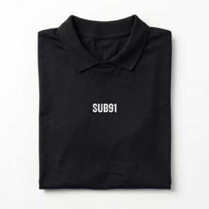 BLACK POLO T SHIRT